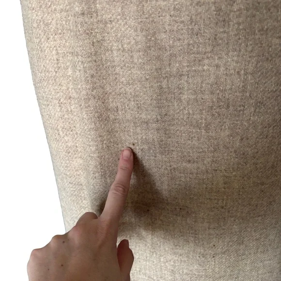 Prestige Wool Blend Skirt – Tan Beige - Large - Picture 9 of 11